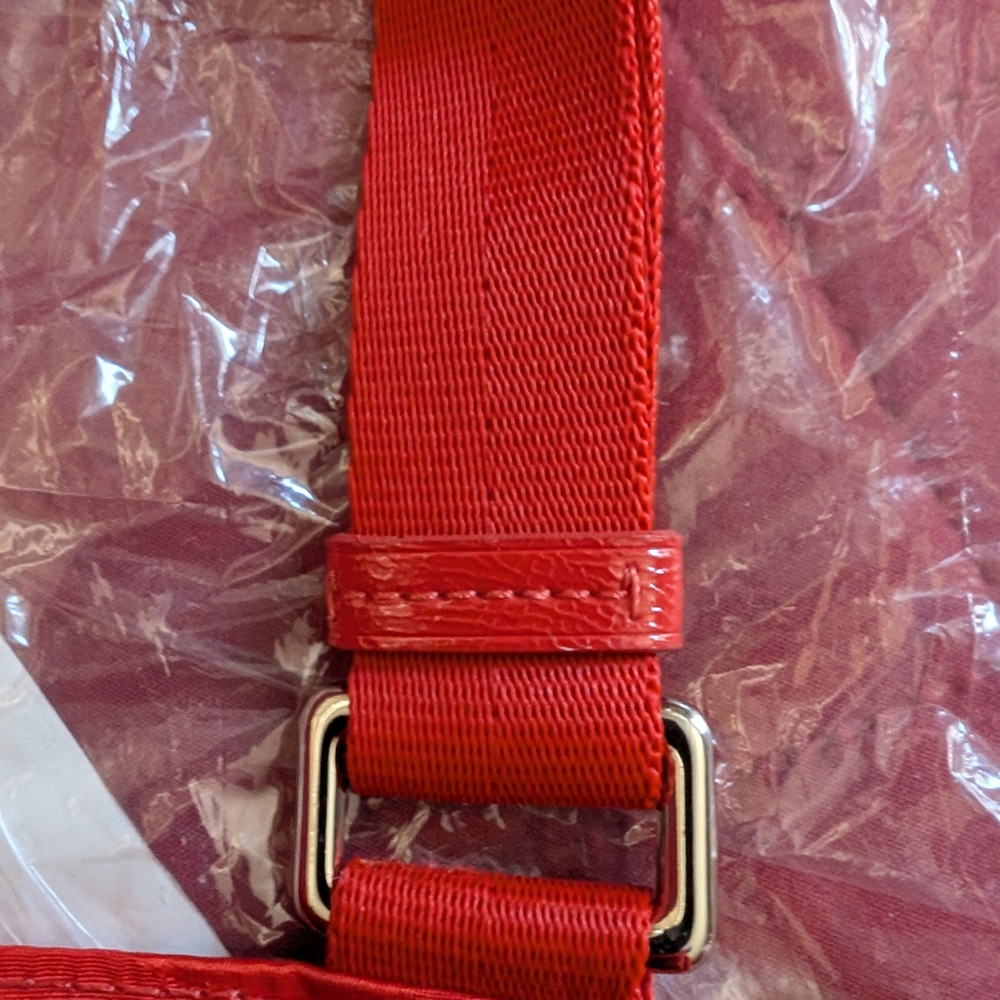 Coach Getaway Signature Nylon File Messenger Crossbody Bag Red/Orange F77408 - Picture 12 of 13